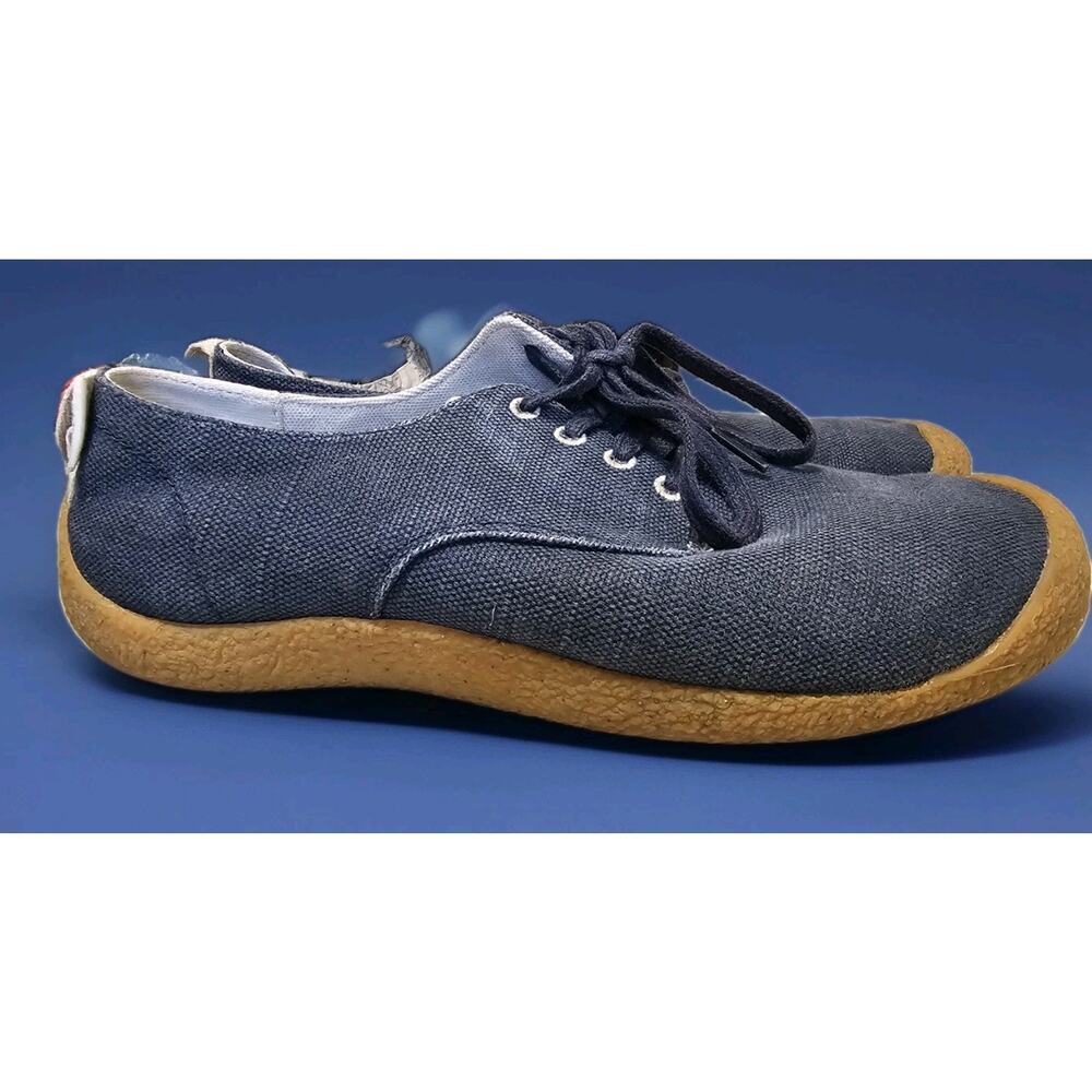 Keen Mosey Derby shoes gum cork sky captain navy blue canvas mens 10.5